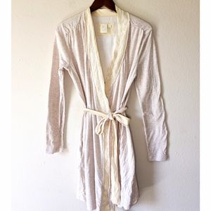 Eloise from Anthropologie Lace Lined Bath Robe
